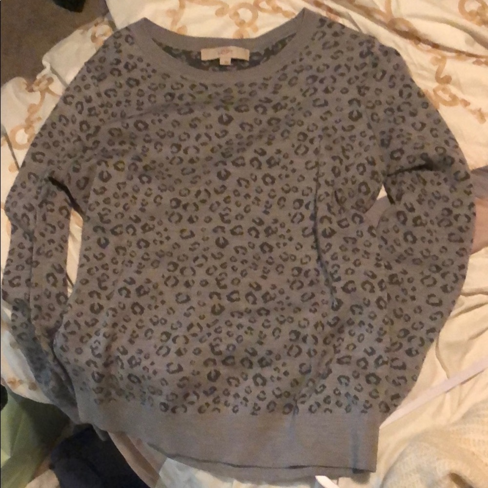 Oversized leopard sweater